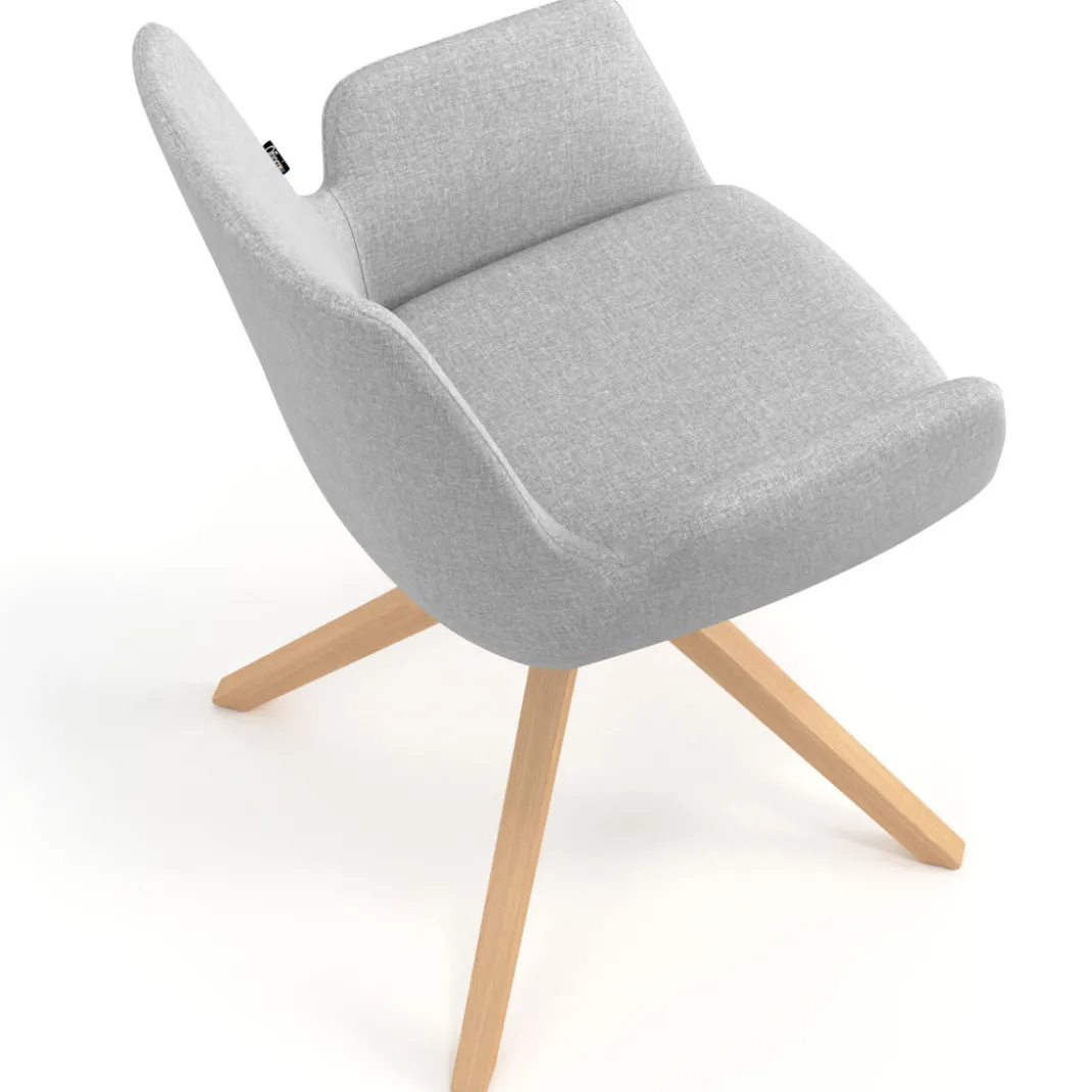 Silla Nórdica Elodie, Patas de madera, Certificada