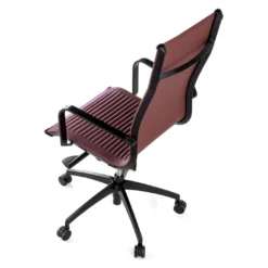 Silla oficina de diseño Croma, respaldo alto, estructura negra