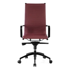 Silla oficina de diseño Croma, respaldo alto, estructura negra