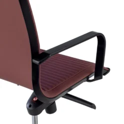 Silla oficina de diseño Croma, respaldo alto, estructura negra