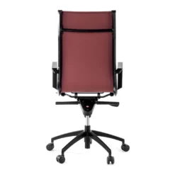 Silla oficina de diseño Croma, respaldo alto, estructura negra