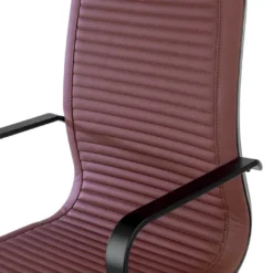 Silla oficina de diseño Croma, respaldo alto, estructura negra