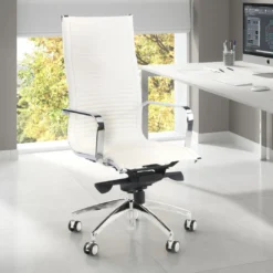 Silla oficina de diseño Croma, respaldo alto