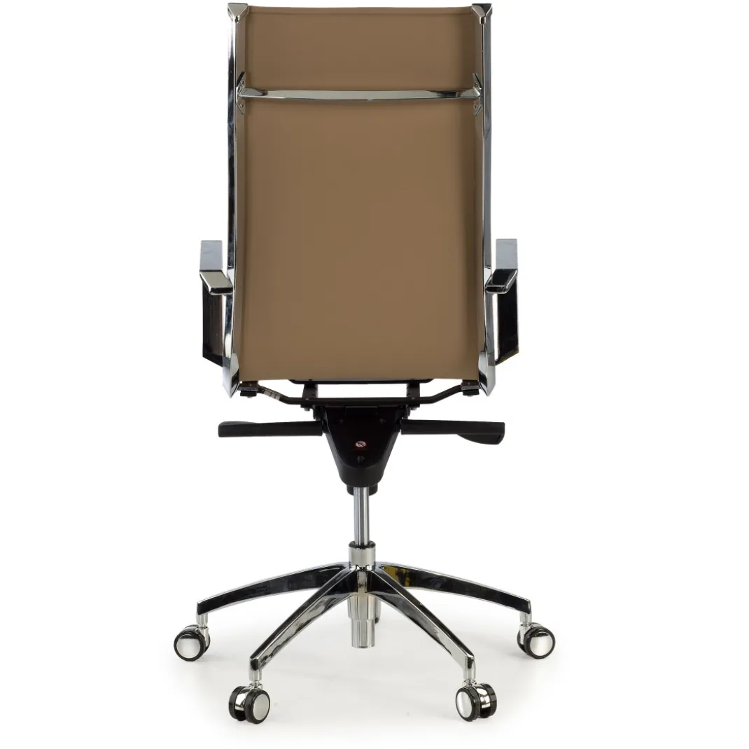 Silla oficina de diseño Croma, respaldo alto