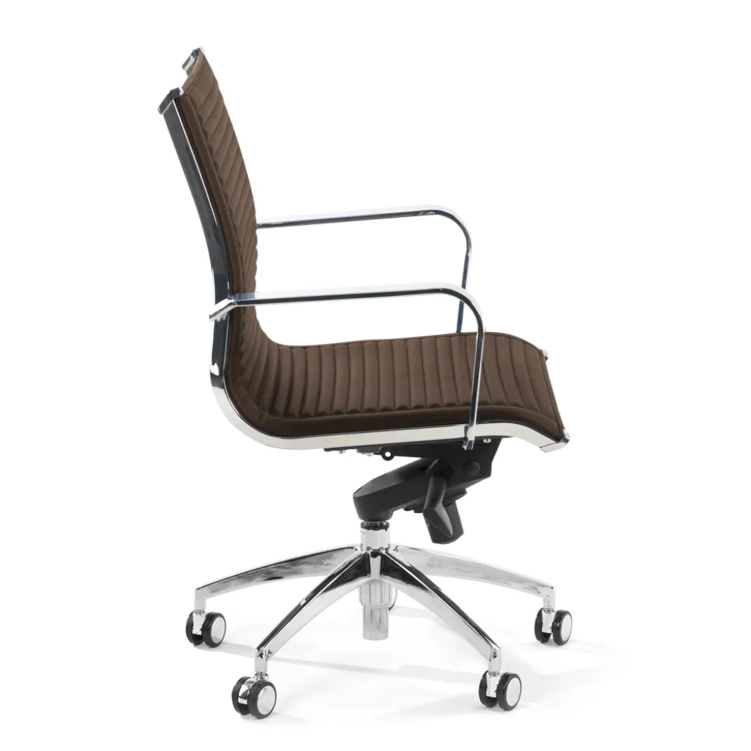 Silla oficina de diseño Croma, respaldo bajo