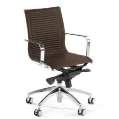 Silla oficina de diseño Croma, respaldo bajo