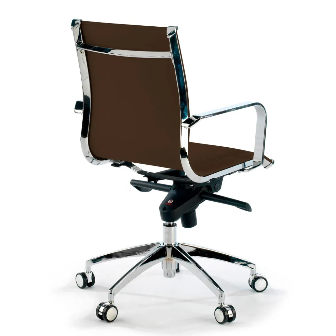 Silla oficina de diseño Croma, respaldo bajo