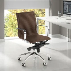 Silla oficina de diseño Croma, respaldo bajo