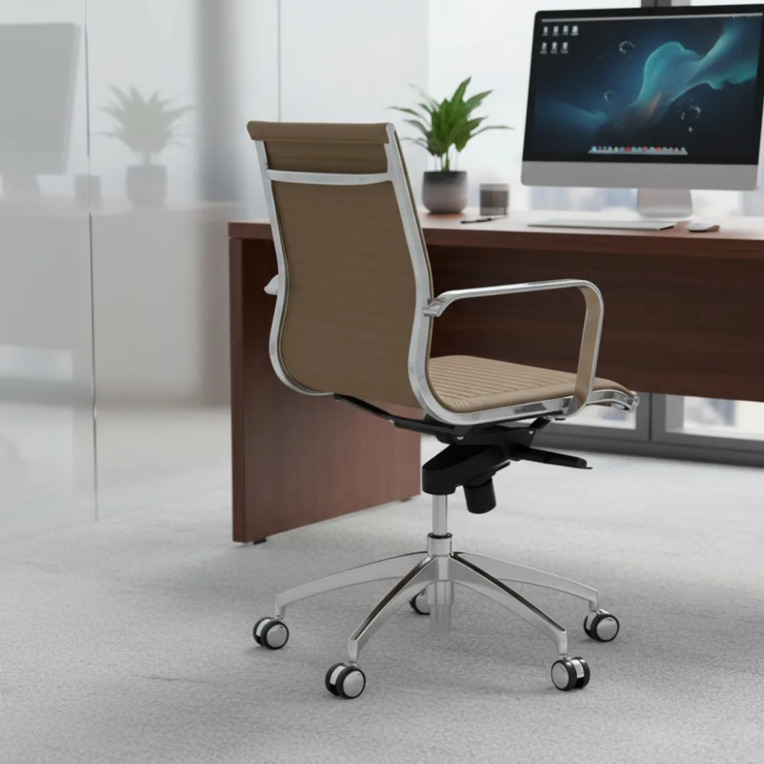 Silla oficina de diseño Croma, respaldo bajo