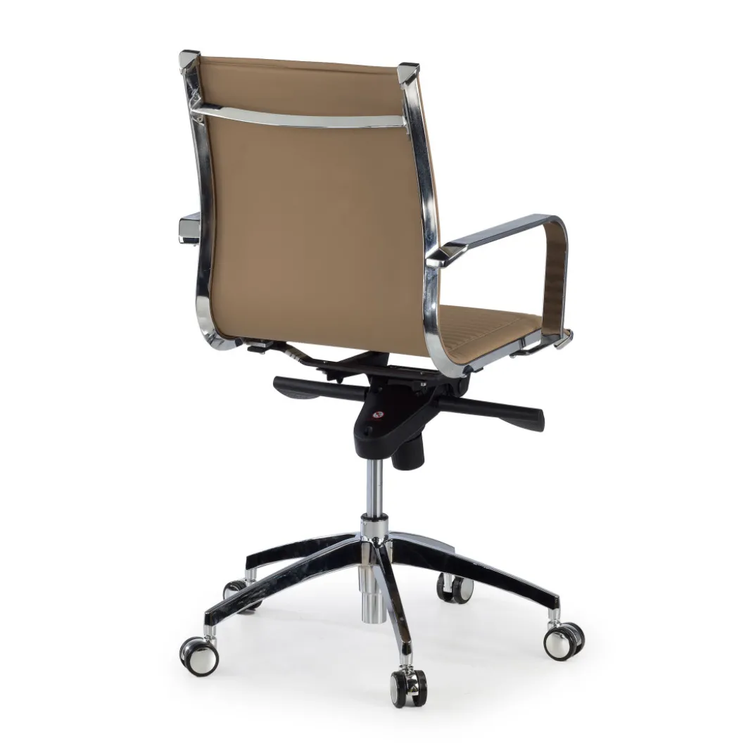 Silla oficina de diseño Croma, respaldo bajo