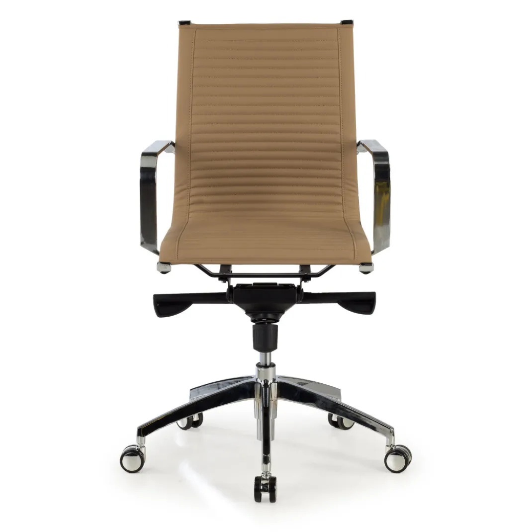 Silla oficina de diseño Croma, respaldo bajo