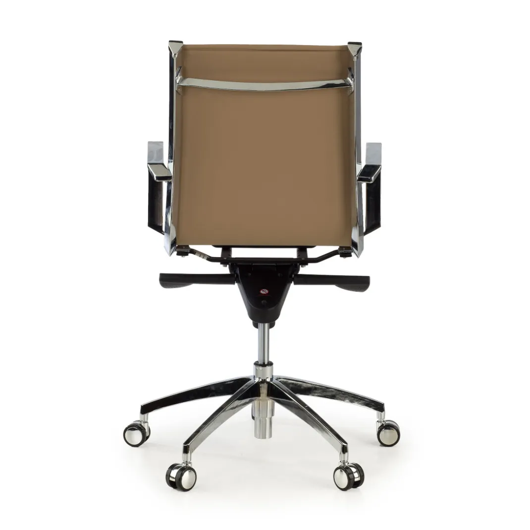 Silla oficina de diseño Croma, respaldo bajo