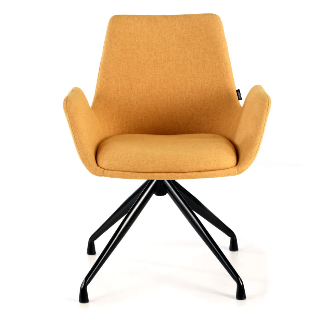 Silla Reuniones Elodie, gran acolchado, estructura giratoria