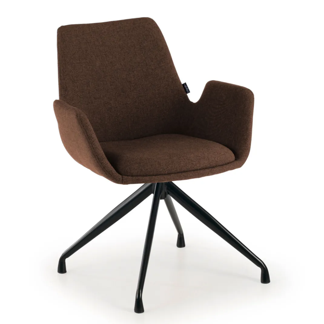 Silla Reuniones Elodie, gran acolchado, estructura giratoria