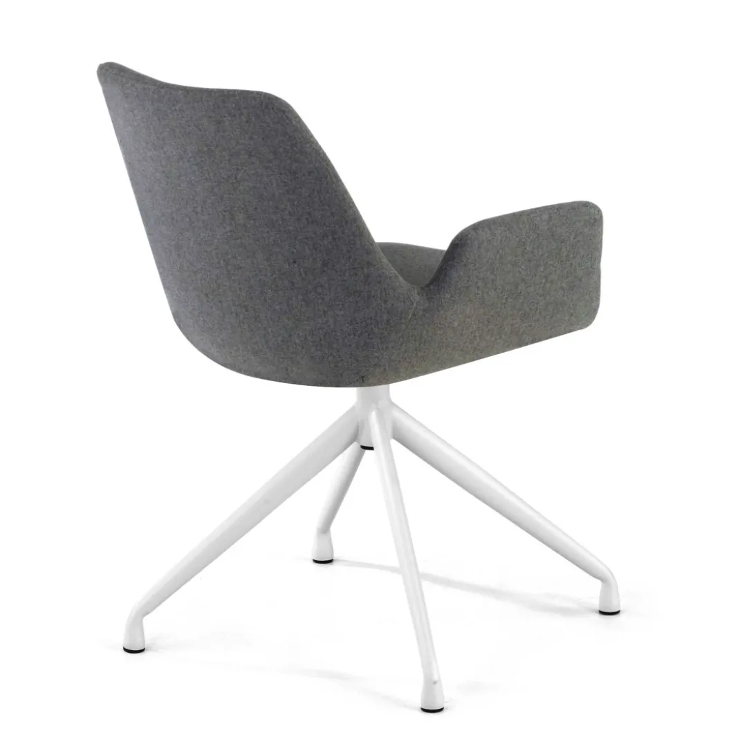 Silla Reuniones Elodie, gran acolchado, estructura giratoria