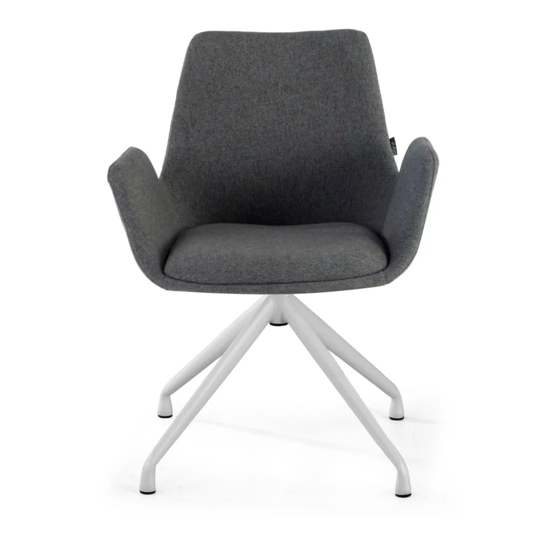 Silla Reuniones Elodie, gran acolchado, estructura giratoria