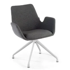 Silla Reuniones Elodie, gran acolchado, estructura giratoria