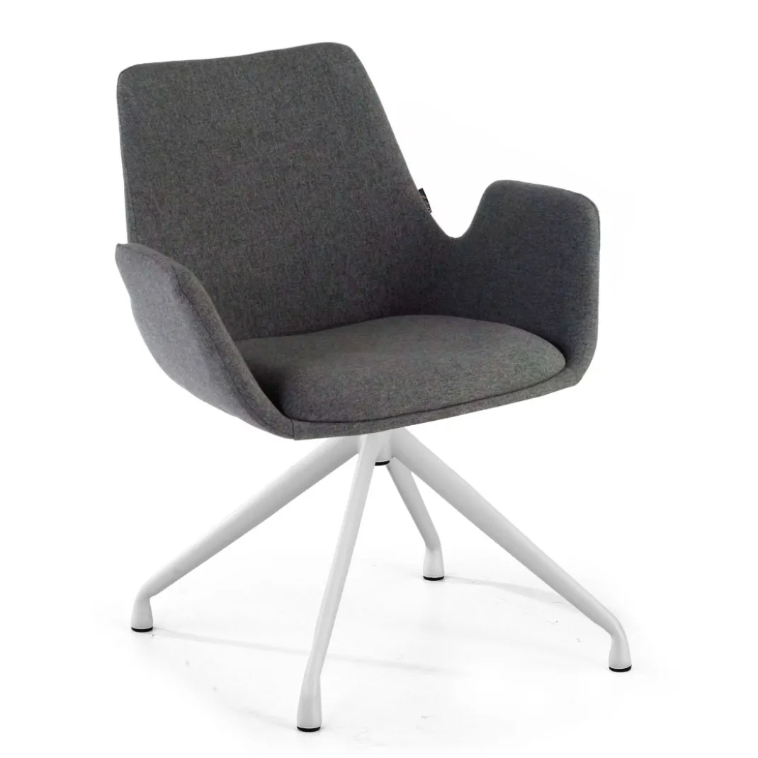Silla Reuniones Elodie, gran acolchado, estructura giratoria
