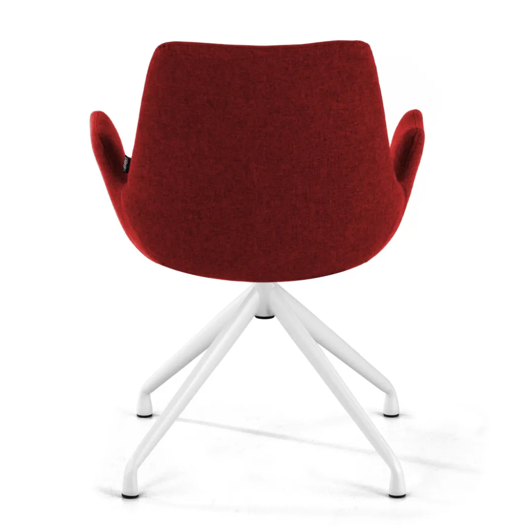 Silla Reuniones Elodie, gran acolchado, estructura giratoria