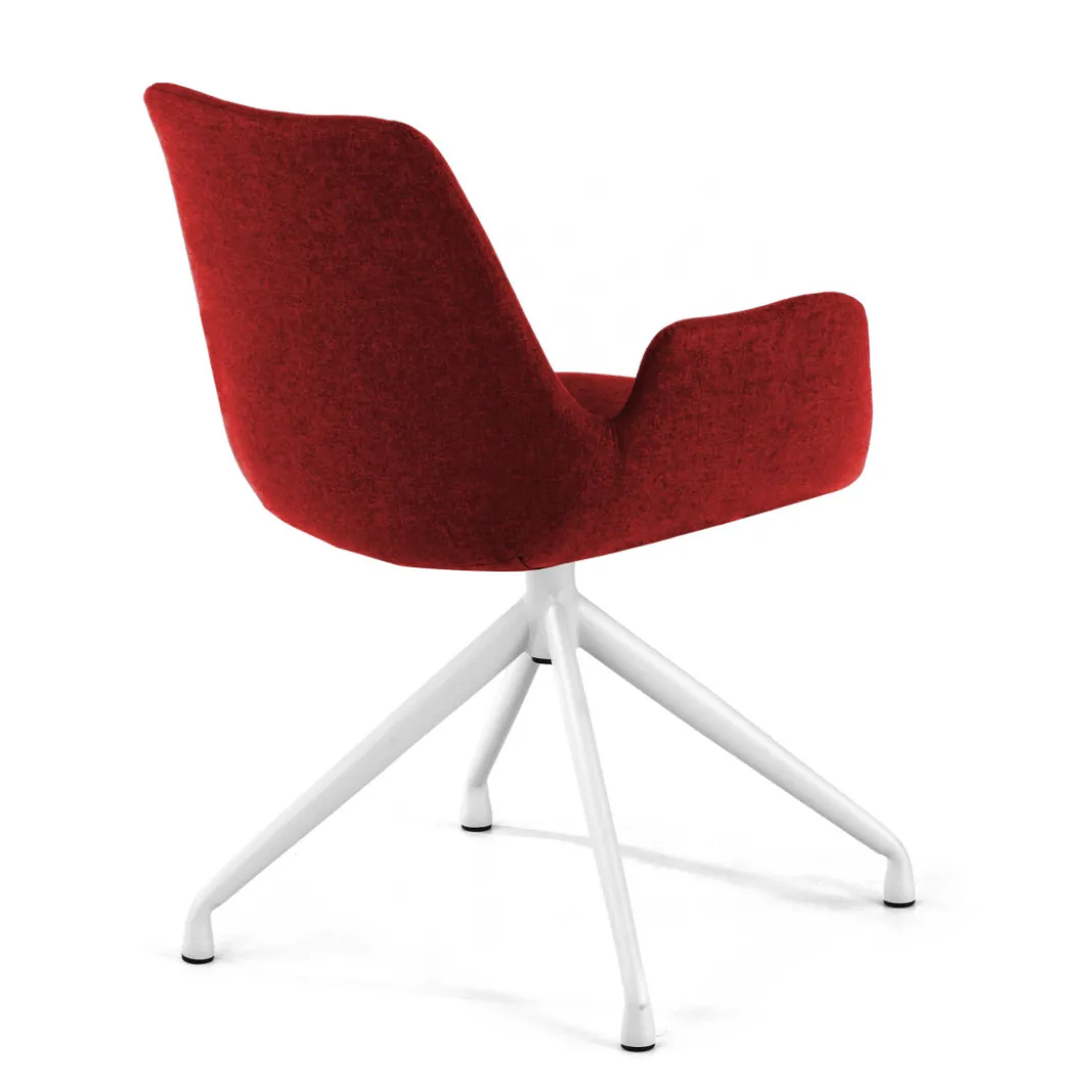 Silla Reuniones Elodie, gran acolchado, estructura giratoria