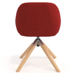 Silla reuniones moon base de madera maciza mecanismo giratorio