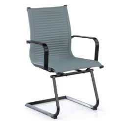 Sillón confidente de oficina Croma, estructura negra