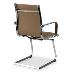 Sillón confidente de oficina Croma, estructura patín