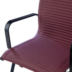 Sillón confidente de oficina Croma, estructura negra