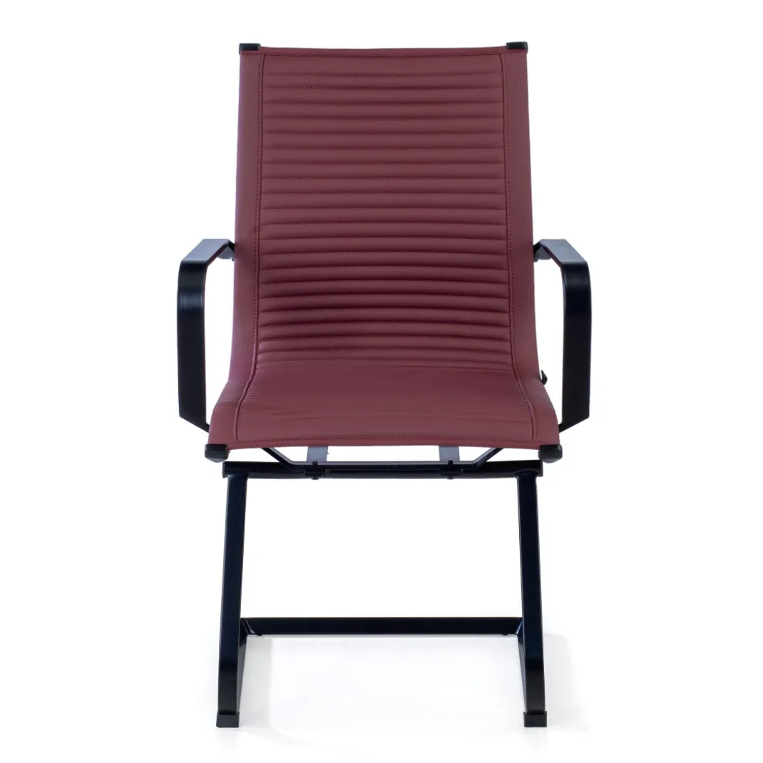Sillón confidente de oficina Croma, estructura negra