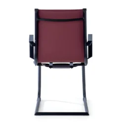 Sillón confidente de oficina Croma, estructura negra