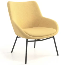 Sillón de Espera Capri, respaldo Medio, base 4 patas metal