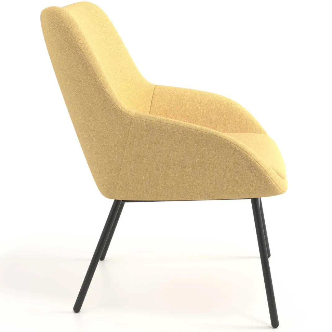 Sillón de Espera Capri, respaldo Medio, base 4 patas metal