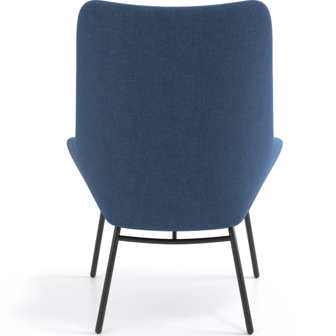 Sillón de Espera Capri, respaldo Alto, base 4 patas metal