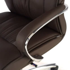 Sillón de oficina Bahía respaldo bajo Piel natural