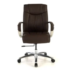 Sillón de oficina Bahía respaldo bajo Piel natural