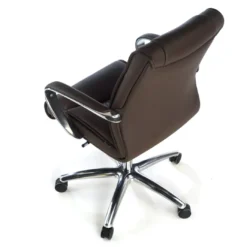 Sillón de oficina Bahía respaldo bajo Piel natural