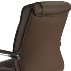 Sillón de oficina Bahía respaldo bajo Piel natural
