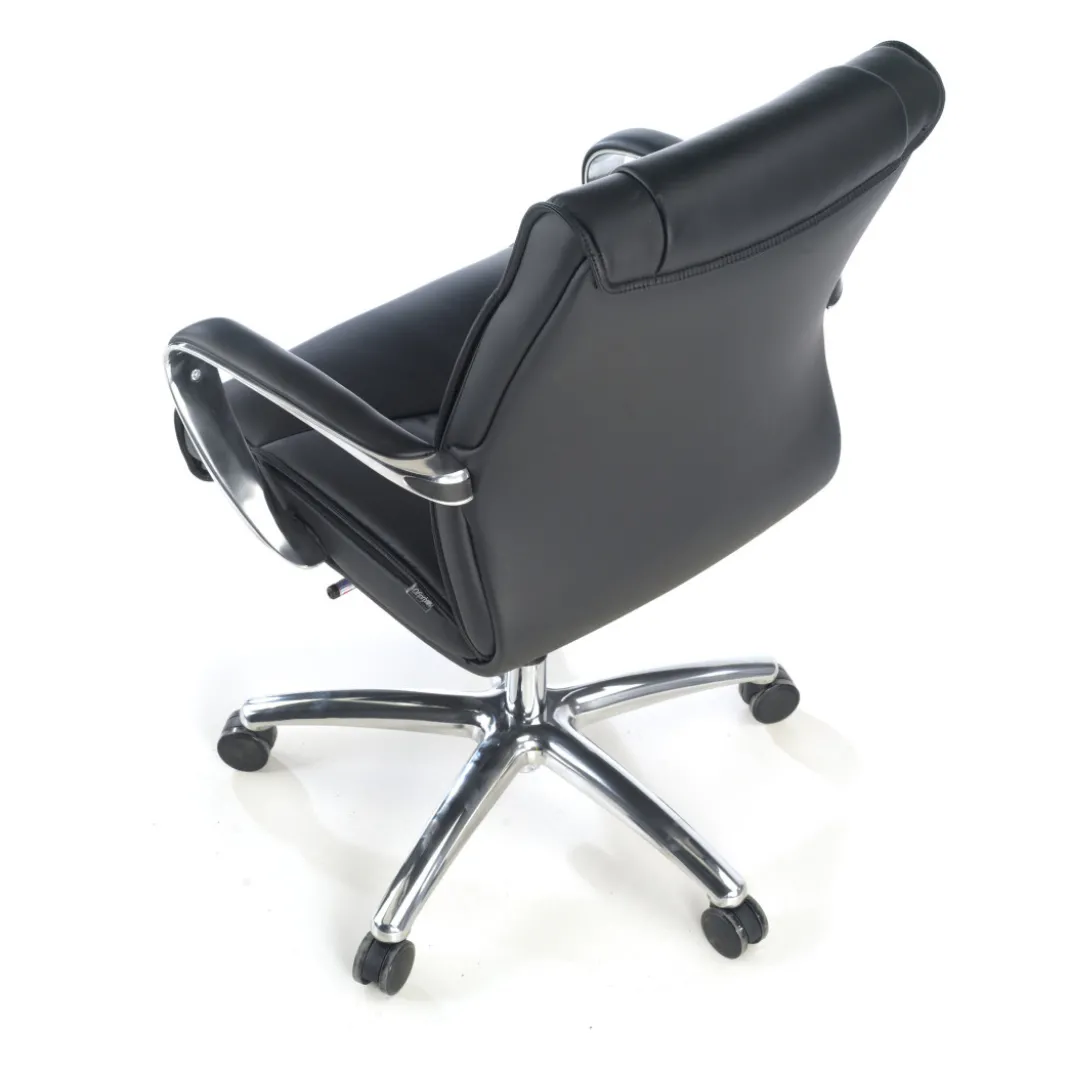 Sillón de oficina Bahía respaldo bajo Ecopiel