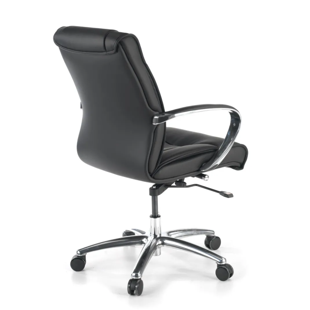 Sillón de oficina Bahía respaldo bajo Ecopiel