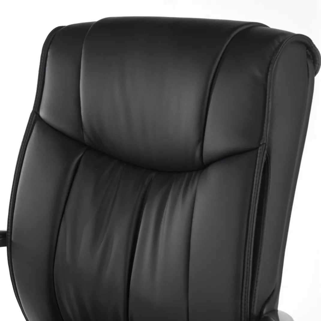 Sillón de oficina Bahía respaldo bajo Ecopiel