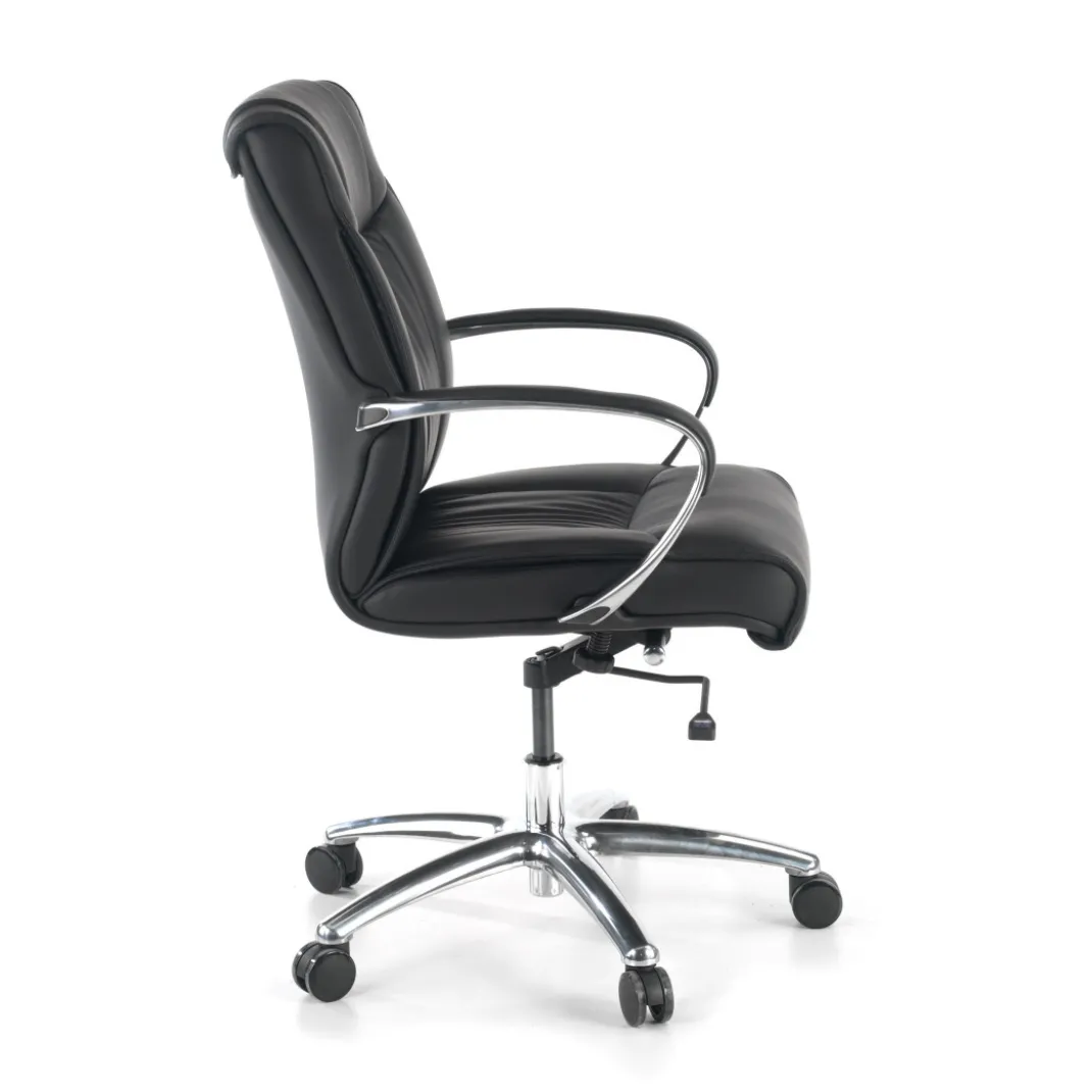 Sillón de oficina Bahía respaldo bajo Ecopiel