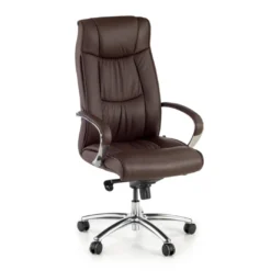 Sillón de oficina Bahia ecopiel, brazos de aluminio