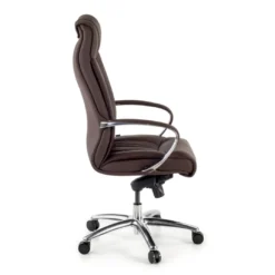 Sillón de oficina Bahia ecopiel, brazos de aluminio