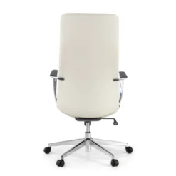 Sillón de Oficina Bristol, brazos aluminio, ecopiel