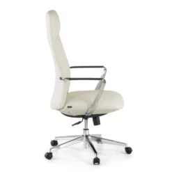 Sillón de Oficina Bristol, brazos aluminio, ecopiel
