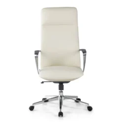Sillón de Oficina Bristol, brazos aluminio, ecopiel