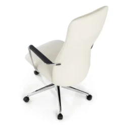 Sillón de Oficina Bristol, brazos aluminio, ecopiel