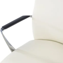 Sillón de Oficina Bristol, brazos aluminio, ecopiel