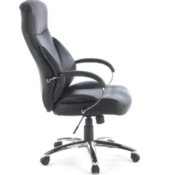 Sillón de oficina City ecopiel negra