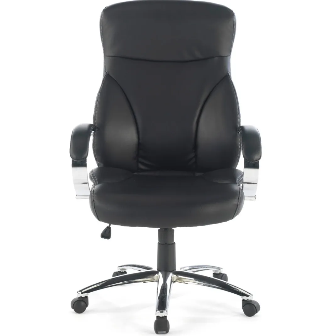Sillón de oficina City ecopiel negra